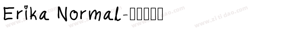 Erika Normal字体转换